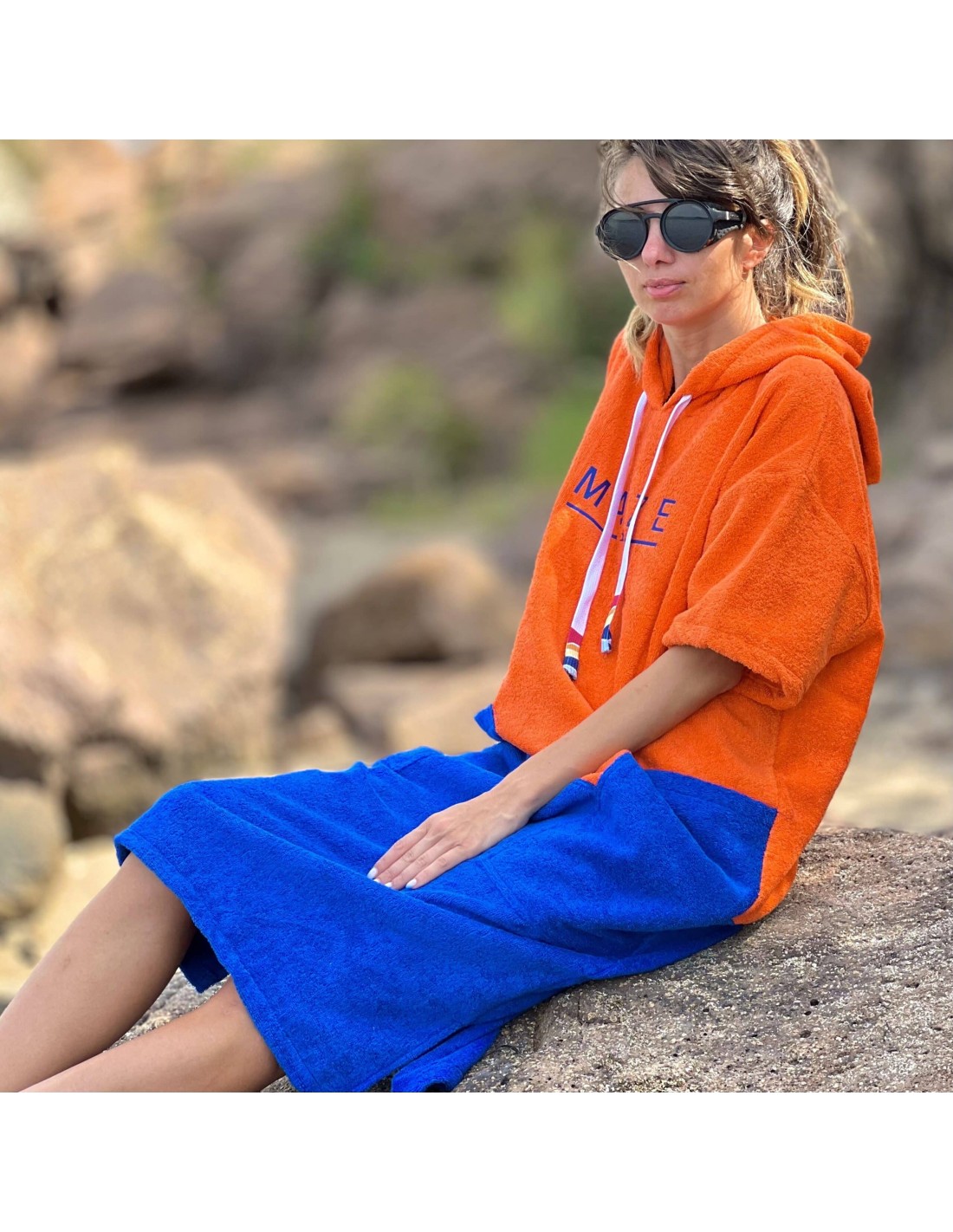 ПОНЧО MAZE BLUE ORANGE